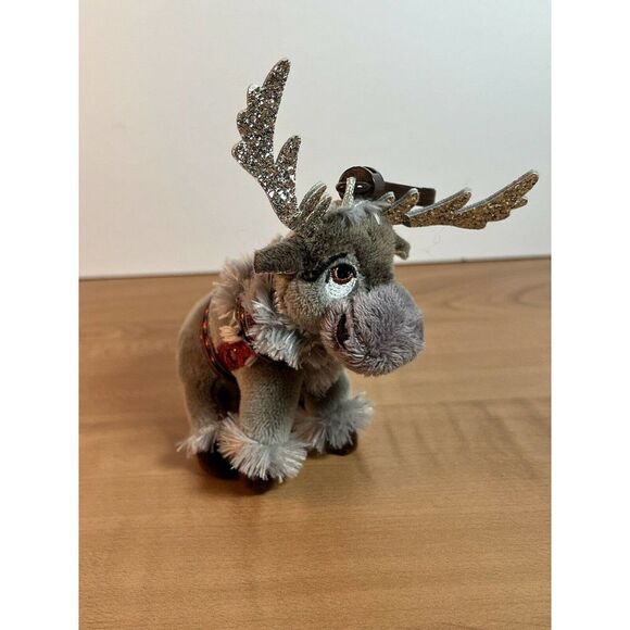 TY Beanie Babies Frozen II Sparkle Sven Keychain Disney Christmas Plush 4” - Picture 1 of 7